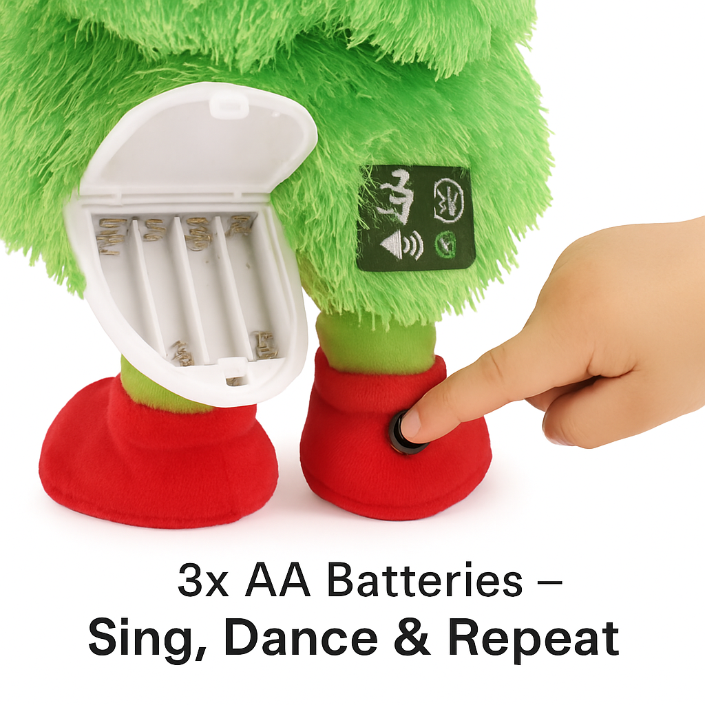 Electric Dancing Snowman Plush Toy - Talking & Singing
