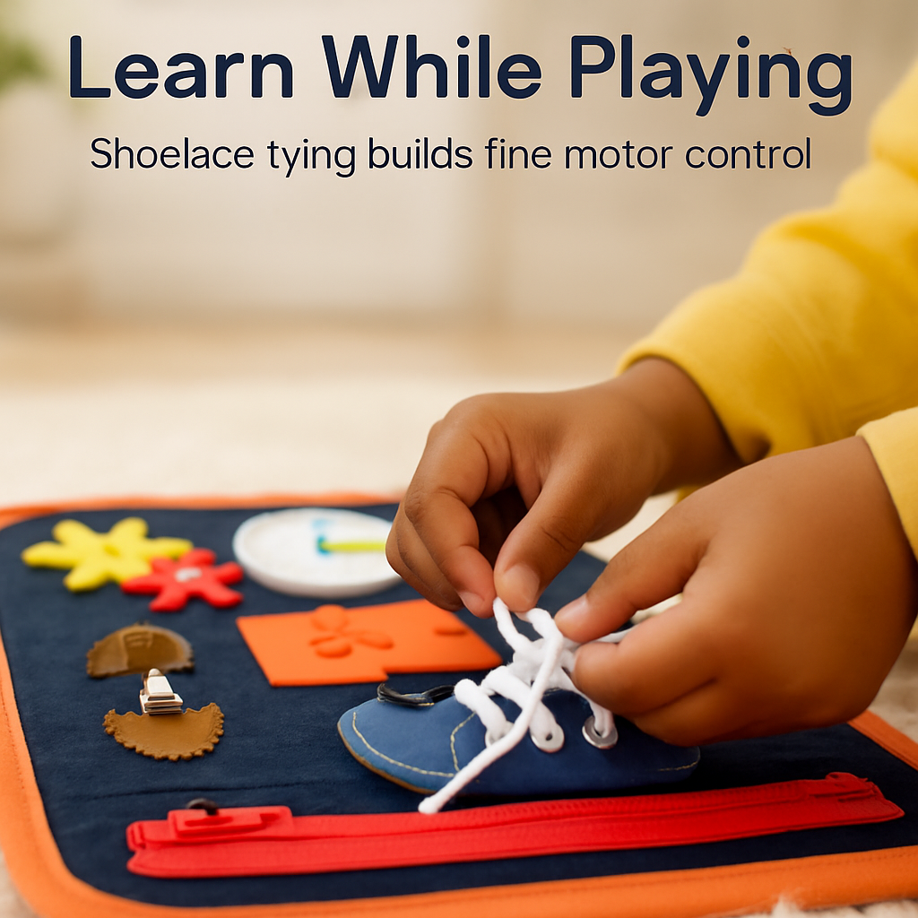 Kids Busy Board: Sensory Montessori Toy for 1-6