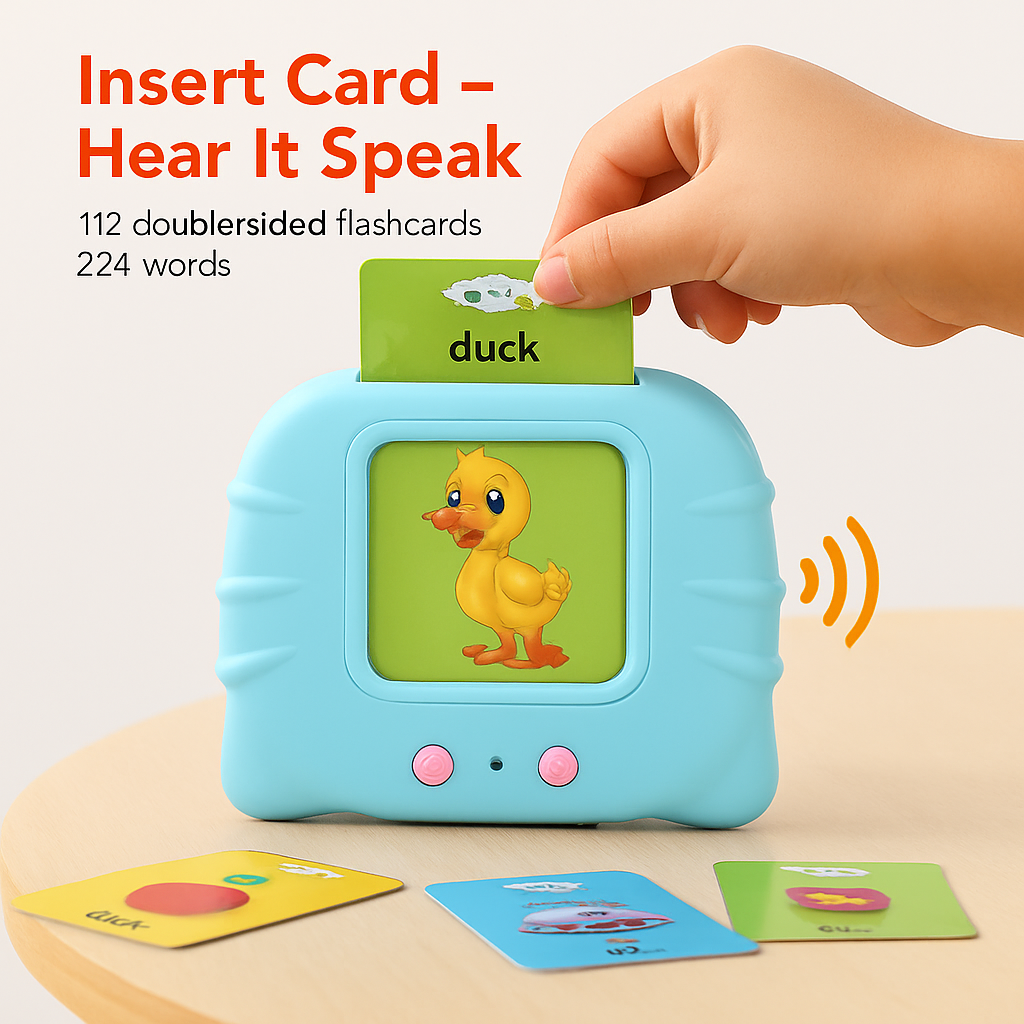 Kids Talking Flash Cards – 224 Word Learning Kit