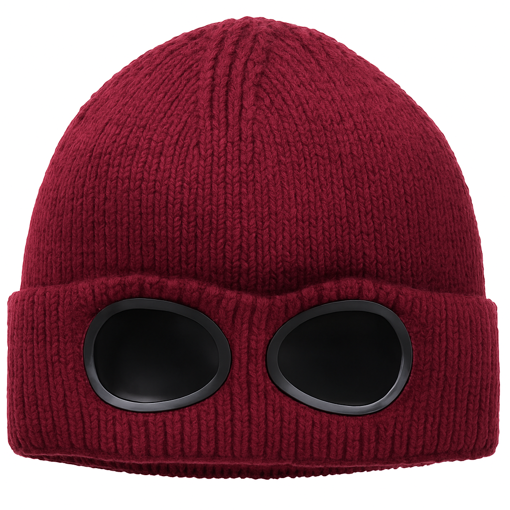 Gorro de punto con gafas para clima frío