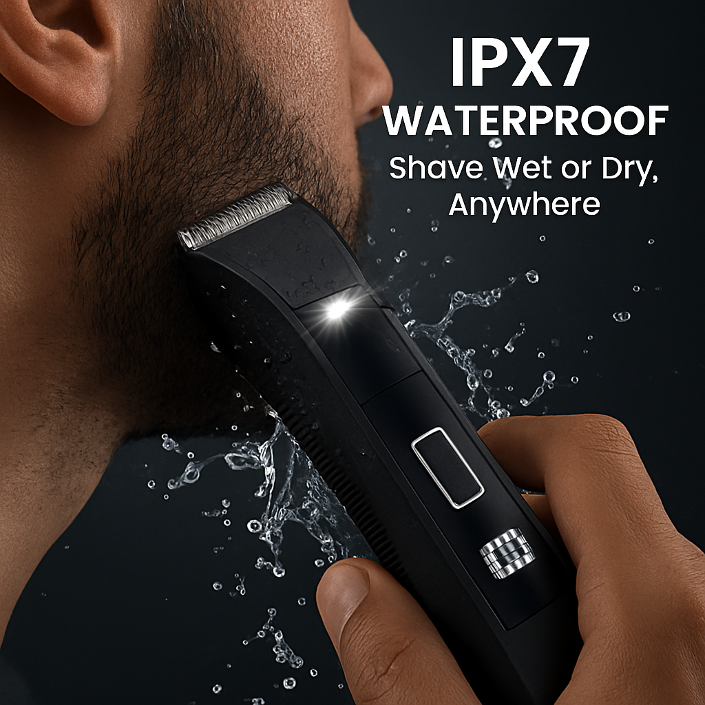2-in-1 Electric Body Trimmer with LED Light