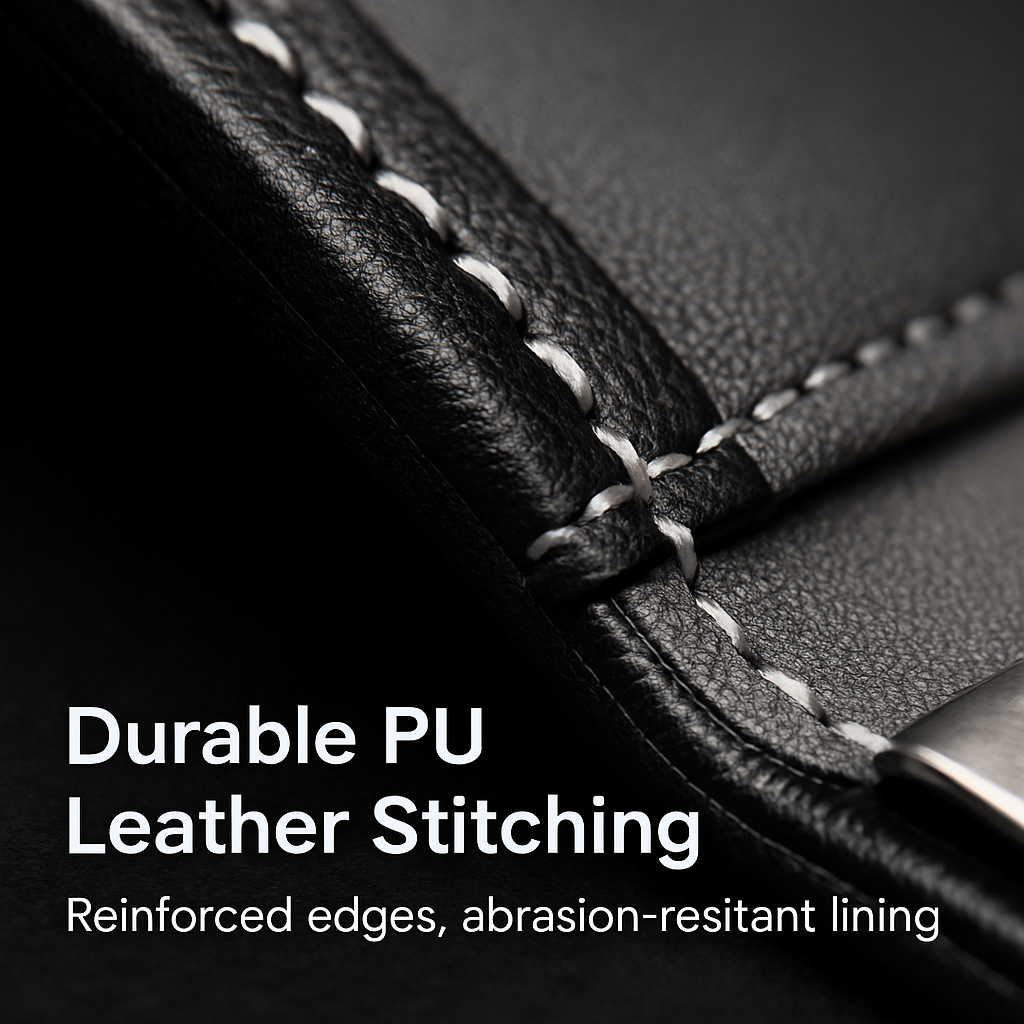 Cartera unisex de piel sintética con bloqueo RFID, tarjetero plegable y delgado con clip para dinero