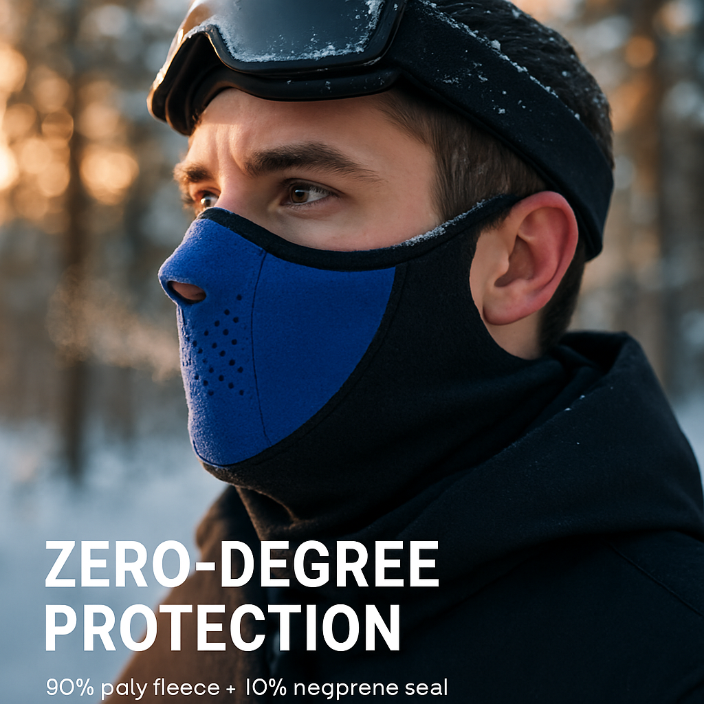 Half Face Mask Breathable Windproof Dustproof Neck Warmer for Bike Motorcycle Racing