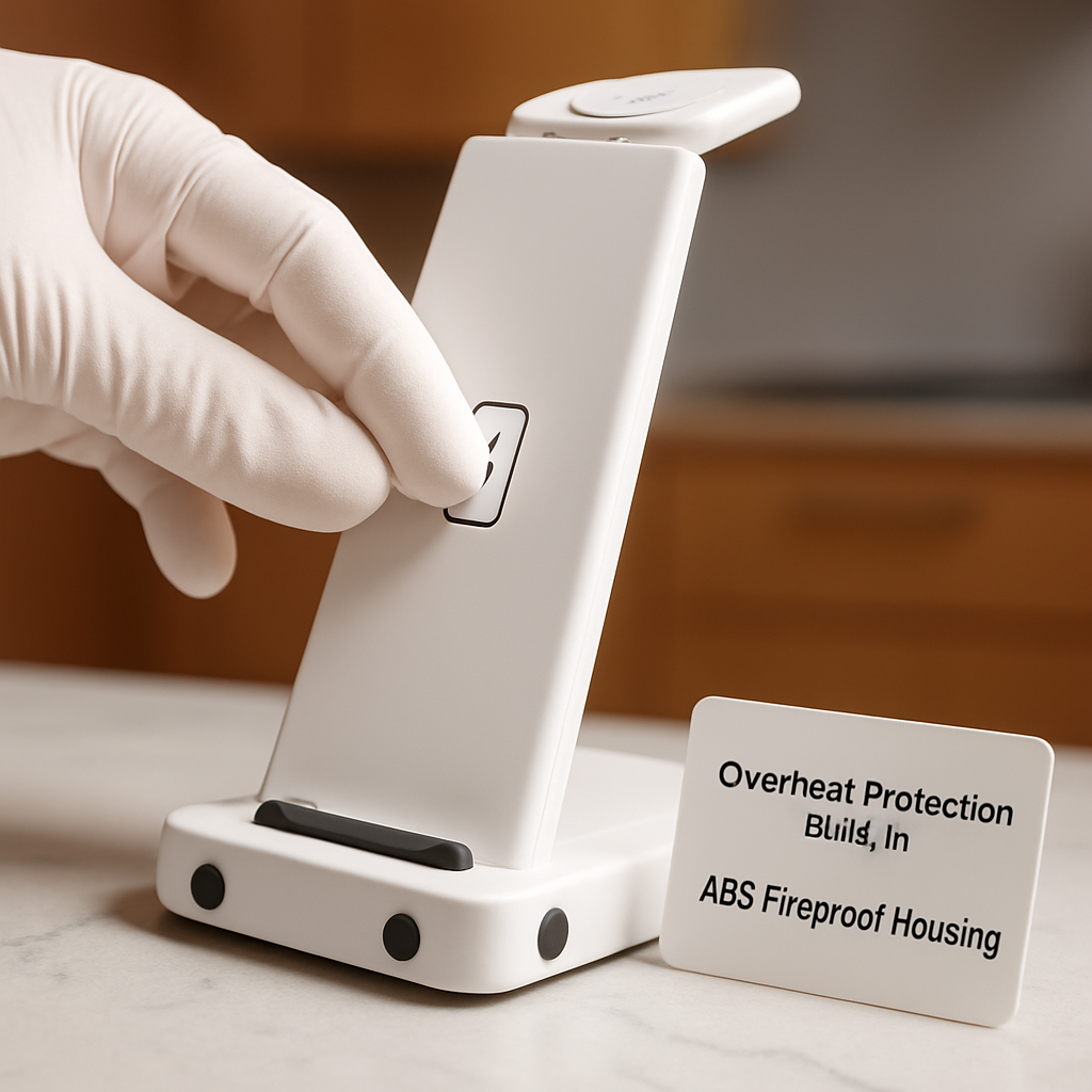 Base de carga inalámbrica Qi 3 en 1 para iPhone, Watch y AirPods