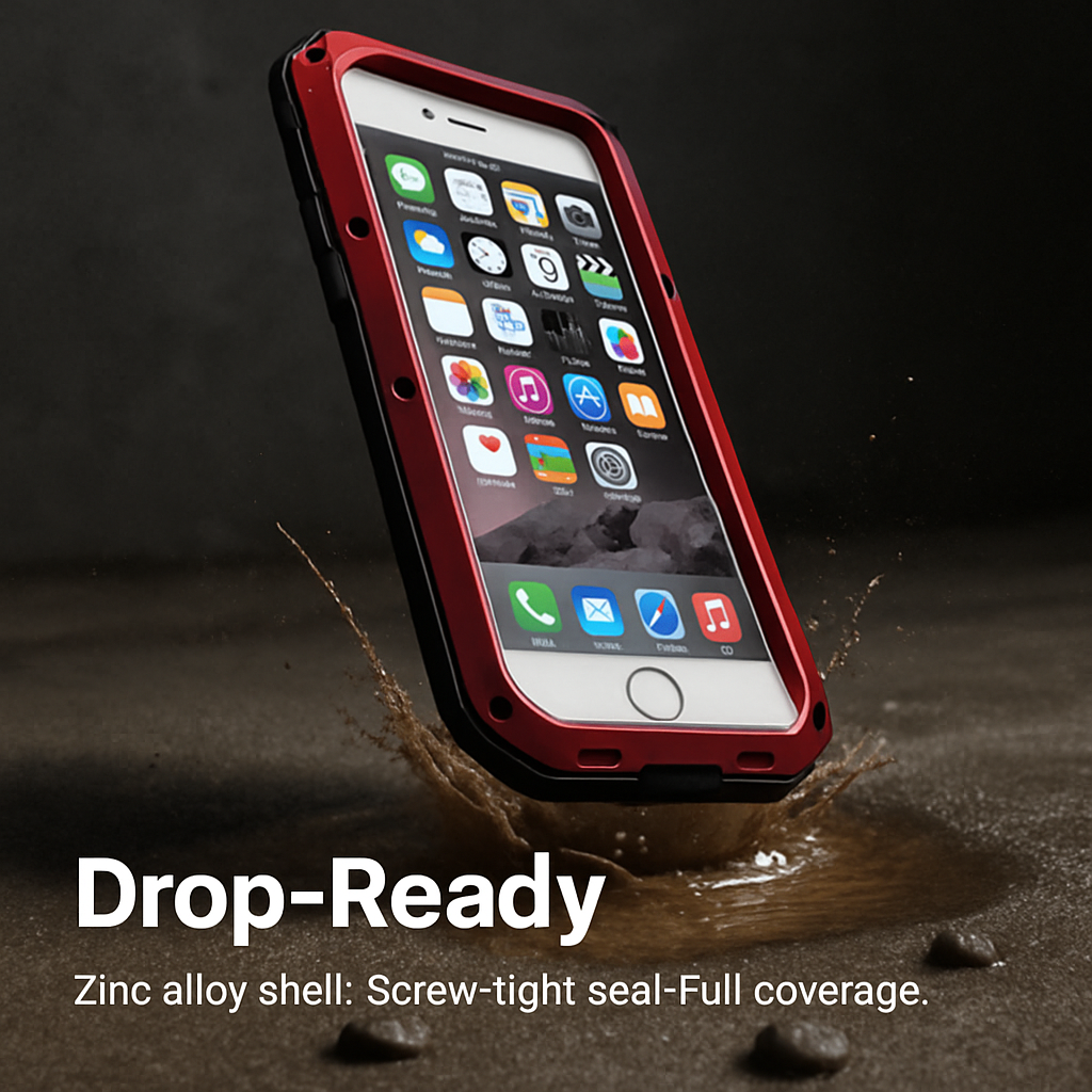 Rugged Shock-Resistant Hybrid Full Cover Case For iPhone 6 Plus