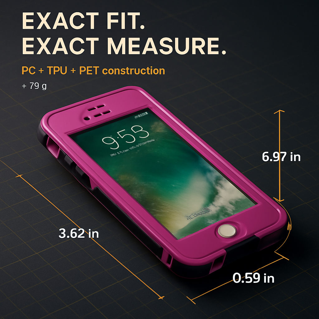 Rugged Water-proof Hybrid Full Cover Case For iPhone 7 Plus