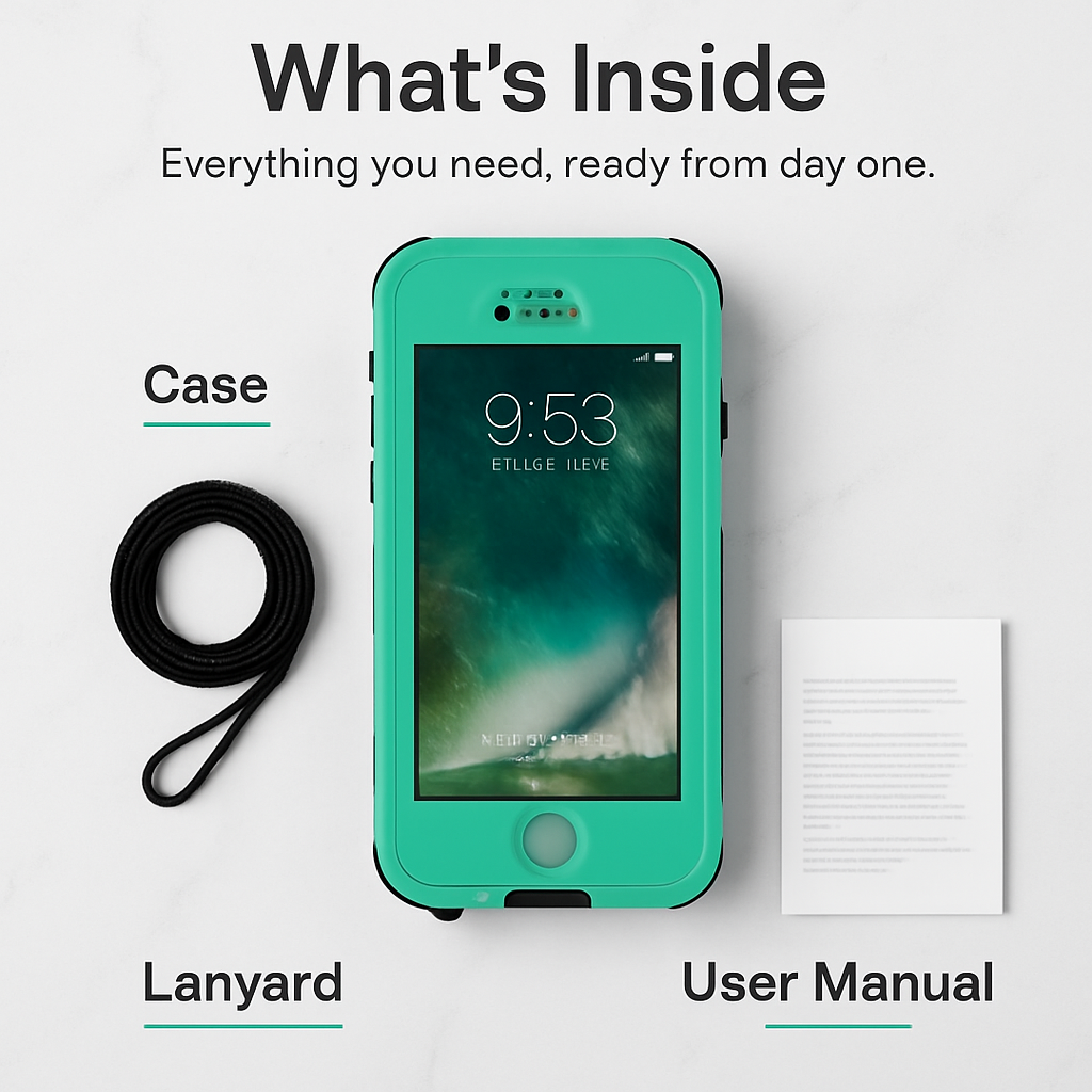 Rugged Water-proof Hybrid Full Cover Case For iPhone 7