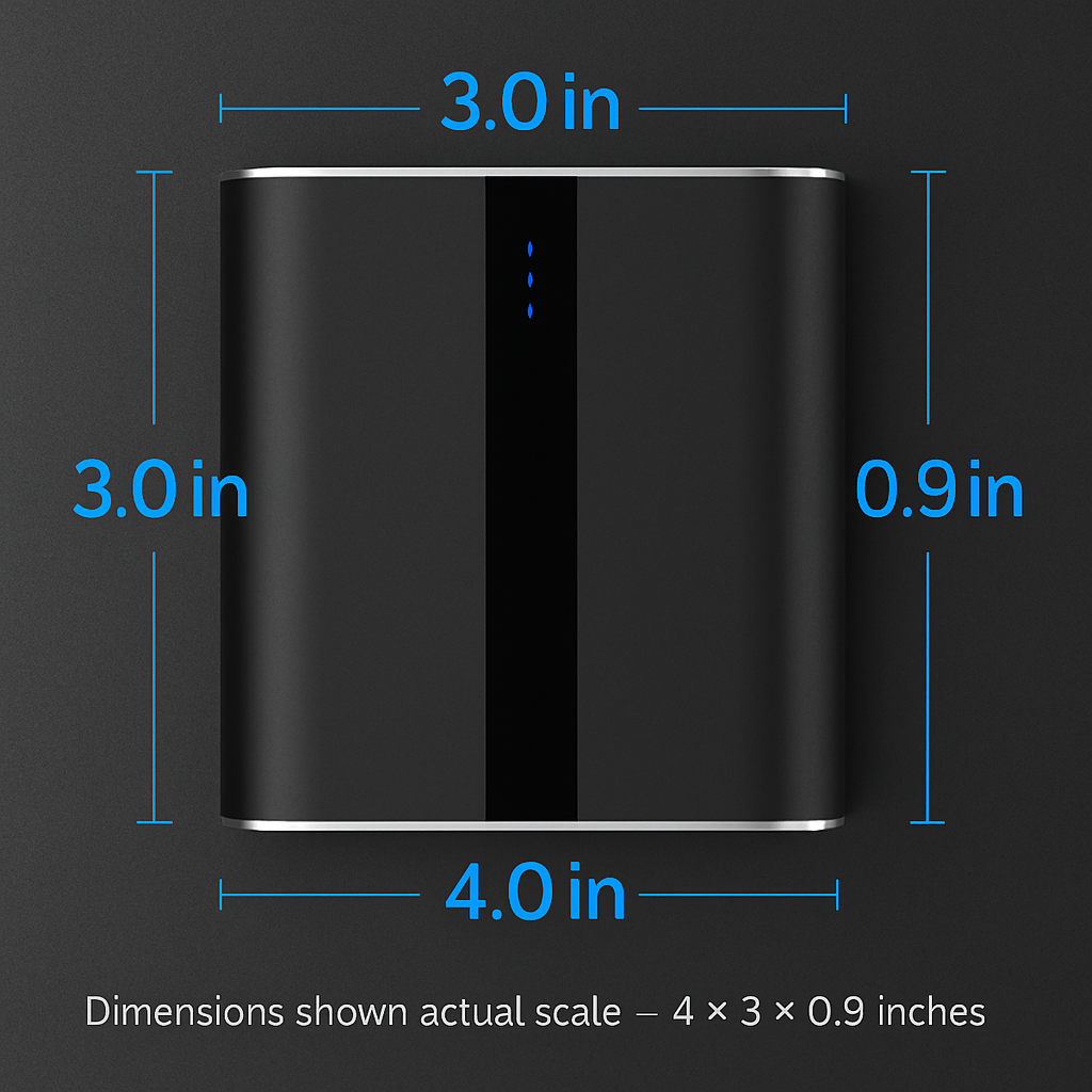12000mAh Portable Charger with Dual USB Ports 3.1A Output Power Bank Ultra-Compact External Battery Pack Fast Charging for IOS Phone Samsung Xiaomi ZT
