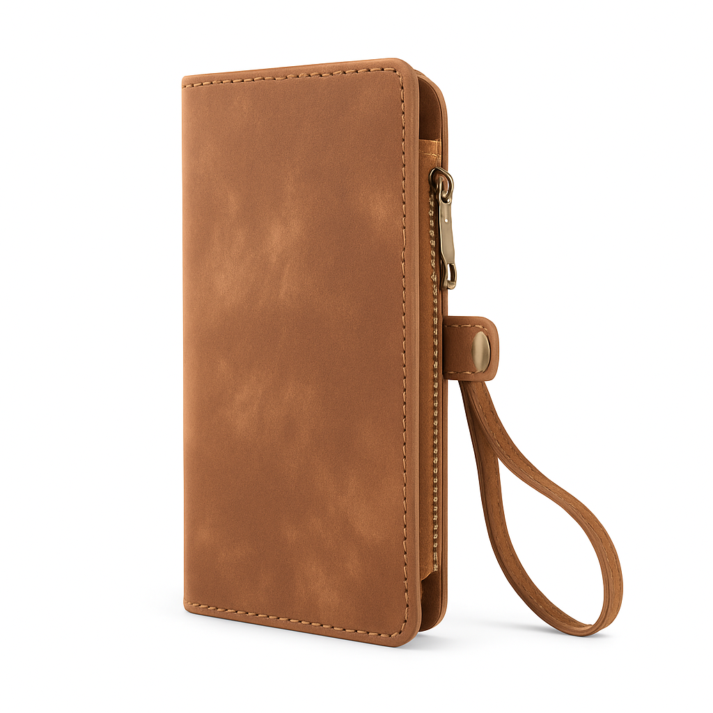 Funda tipo cartera para iPhone 8, cartera delgada