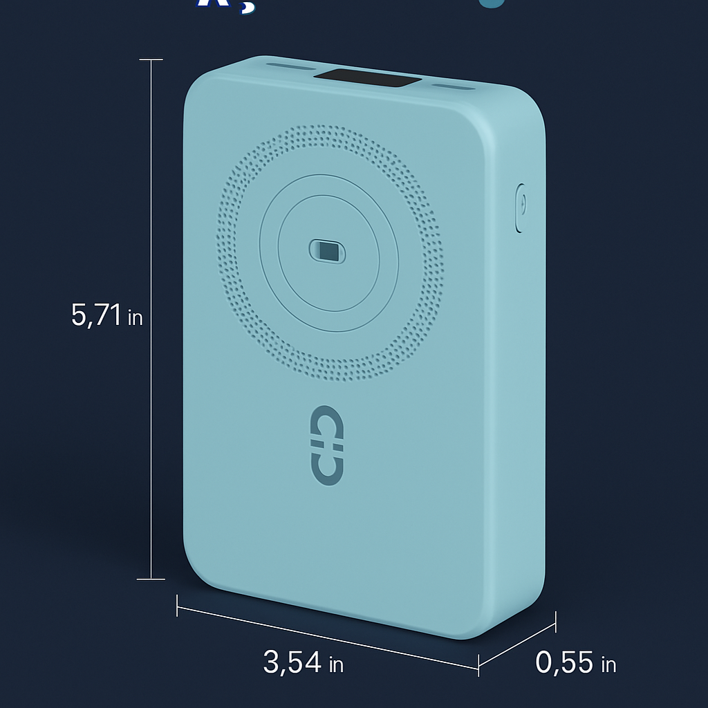 MagSafe 3-in-1 10000mAh Power Bank with Stand