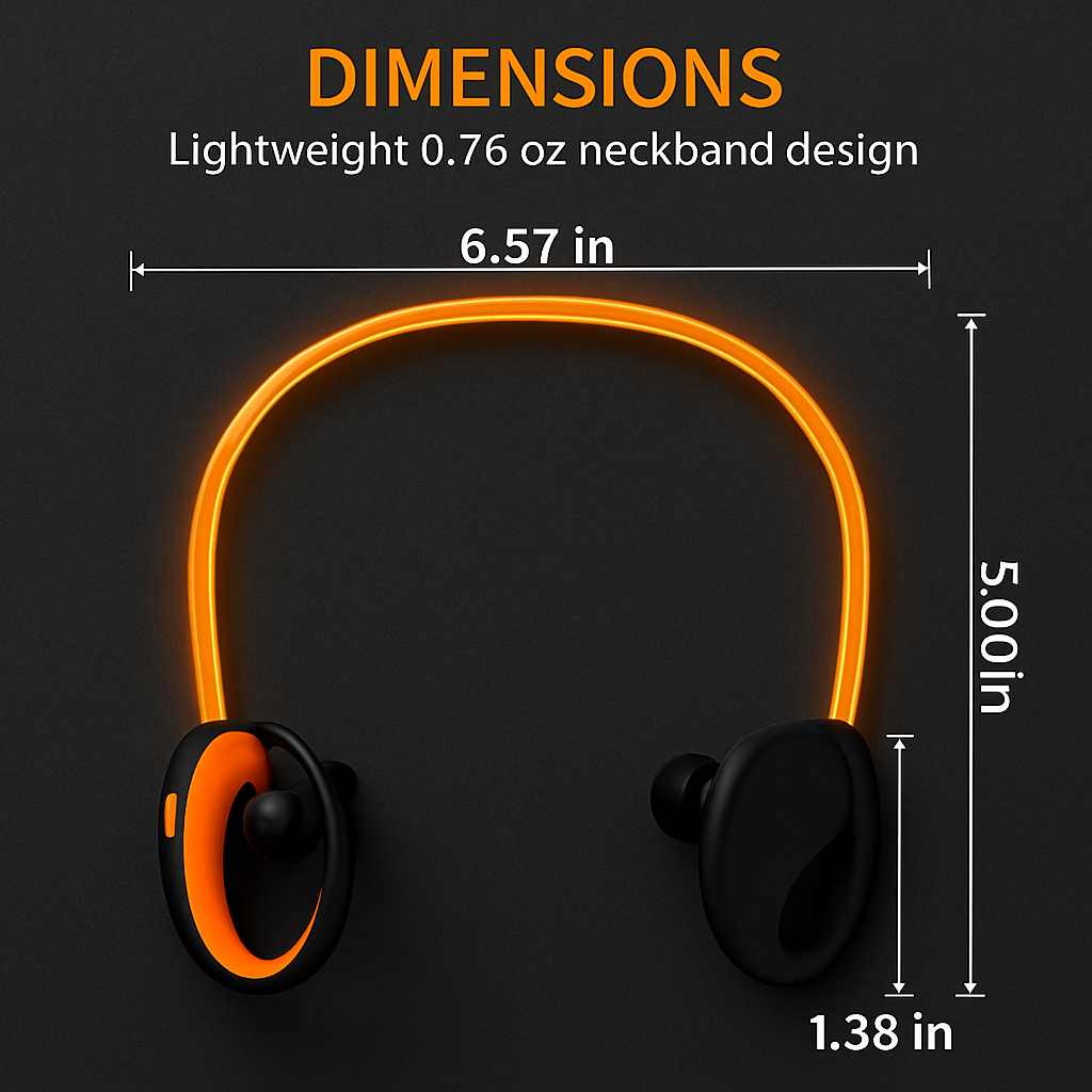 Auriculares deportivos inalámbricos de banda para el cuello