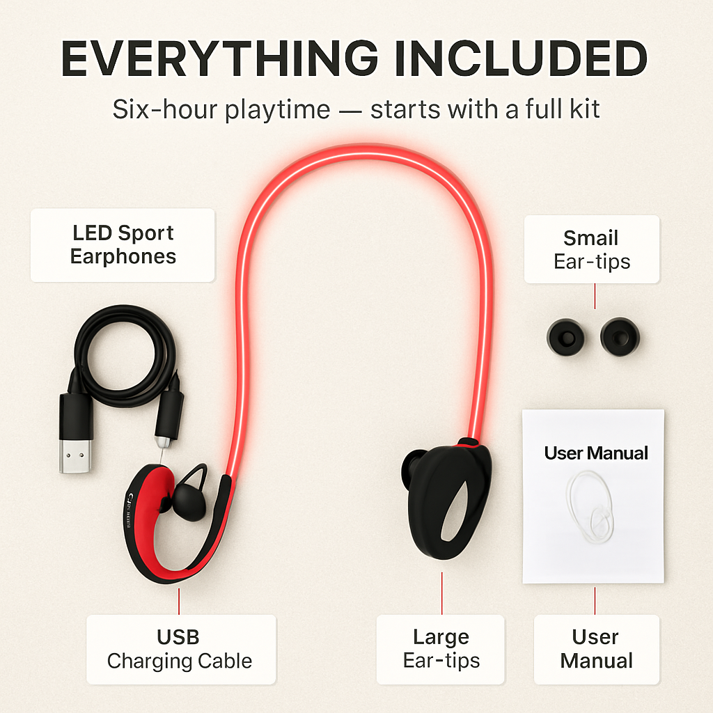 Auriculares deportivos inalámbricos de banda para el cuello