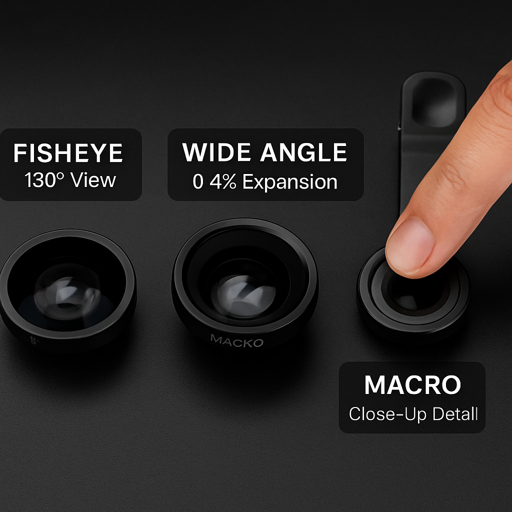 3-in-1 Universal Clip Photo Lens Kit for Smartphones