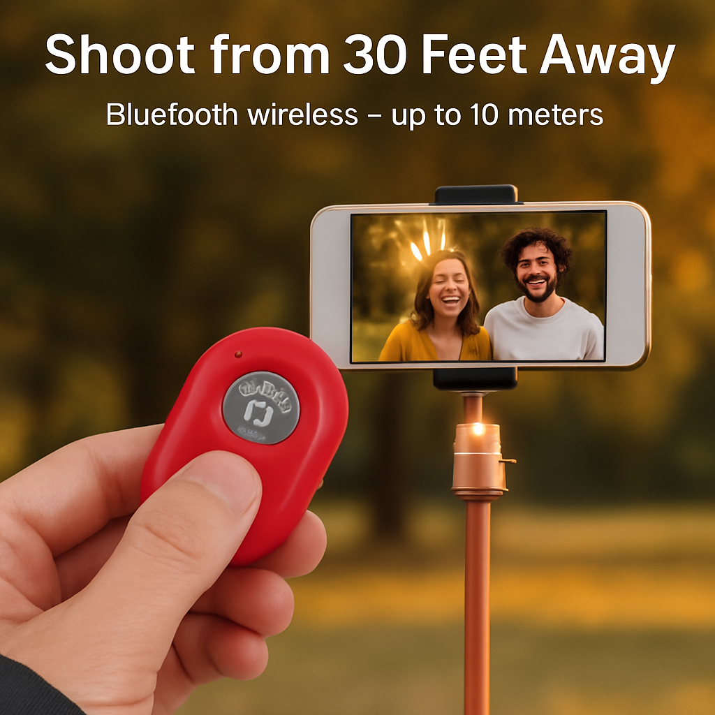 Unique Wireless Shutter Remote Controller for Android and iOS Devices