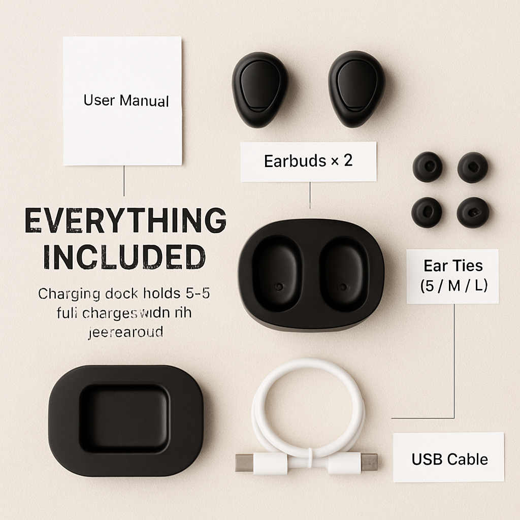 True Wireless Stereo Earbuds