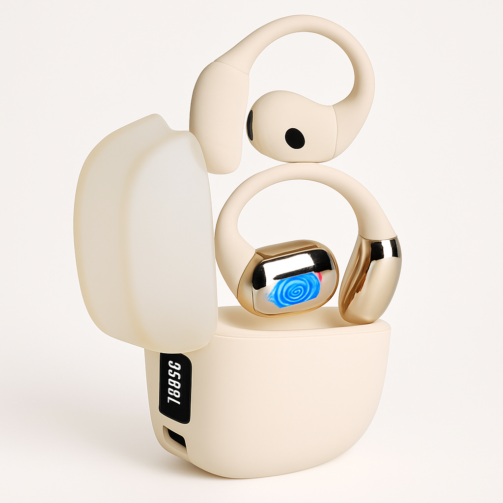 Open Ear Wireless Earbuds with Charging Case