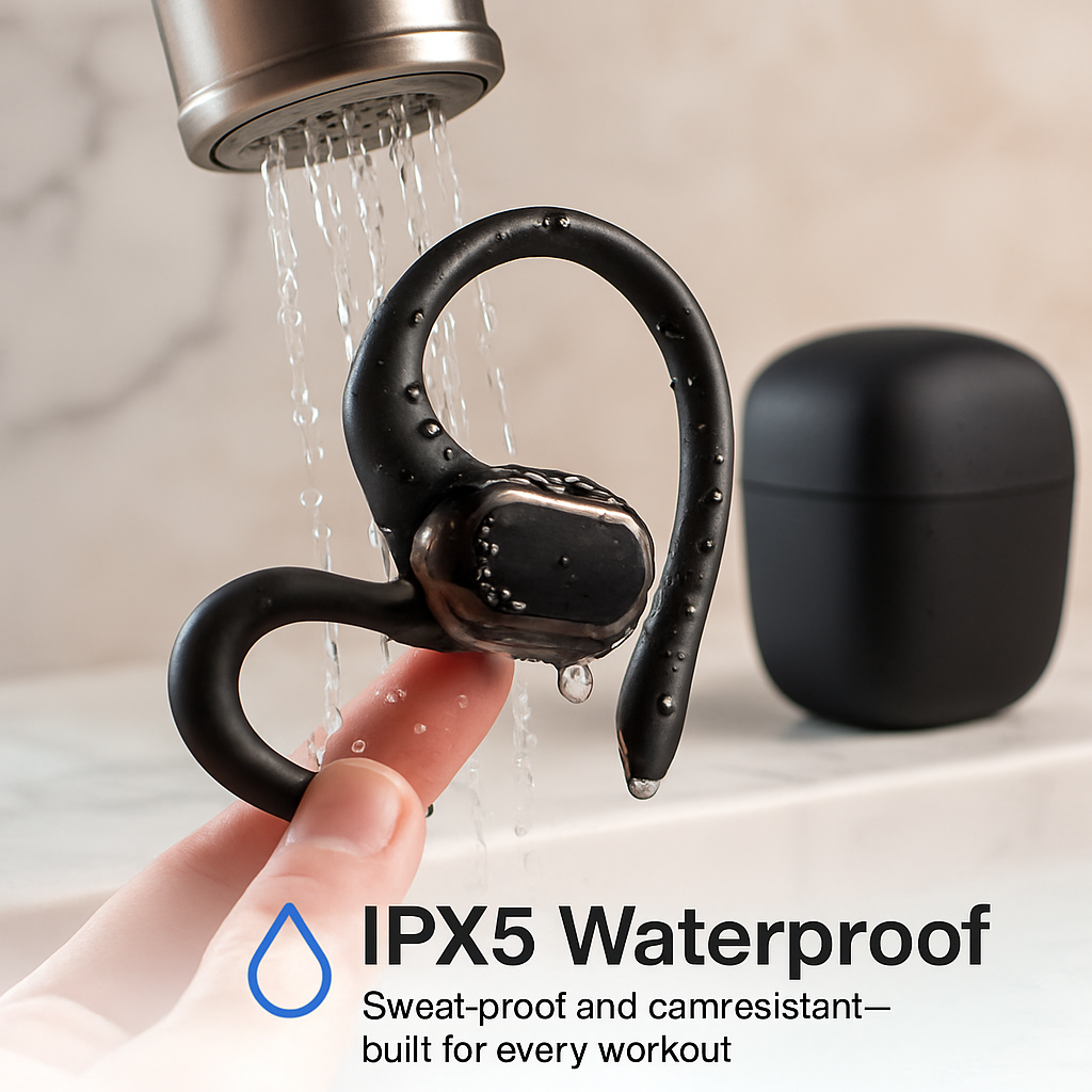 Open Ear Wireless Earbuds with Charging Case