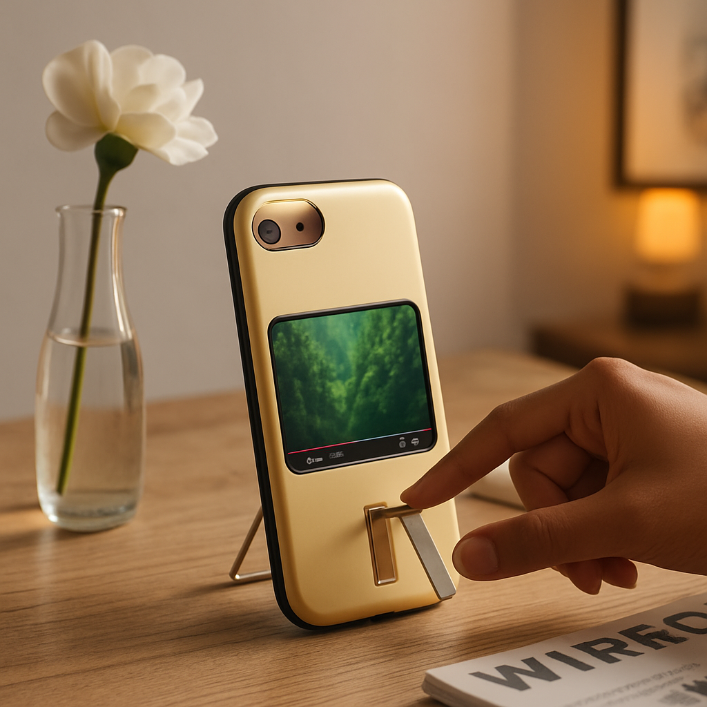 Finger Strap Phone Case with Kickstand for Secure Grip