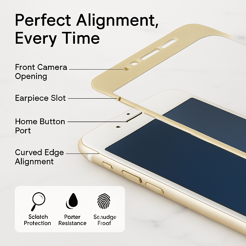 3D Curved Glass Full Cover Protector for iPhone
