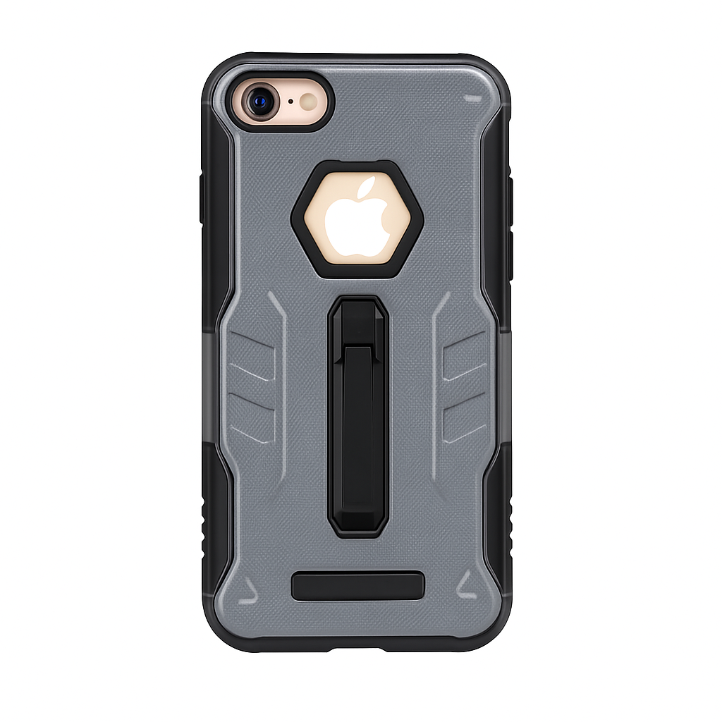 iPhone 8 Case with Kickstand - Green/Black