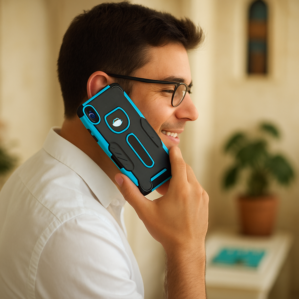 Rugged Phone Case for iPhone X with Kickstand