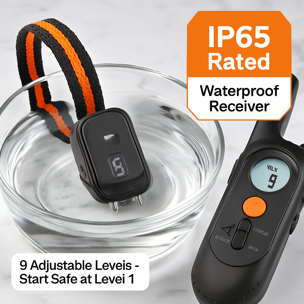 Dog Training Collar IP65 Waterproof with 3 Channels