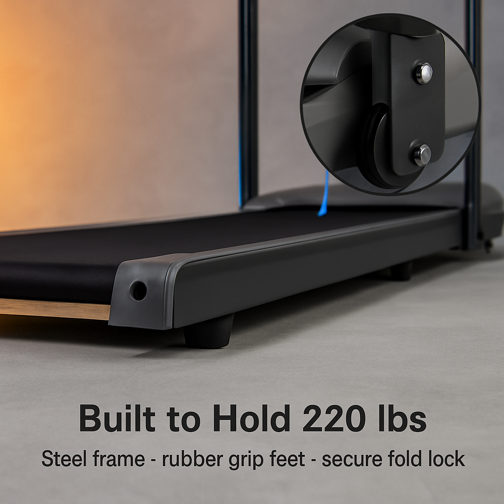 Under Desk Folding Treadmill 2-in-1 Foldable Walking Pad