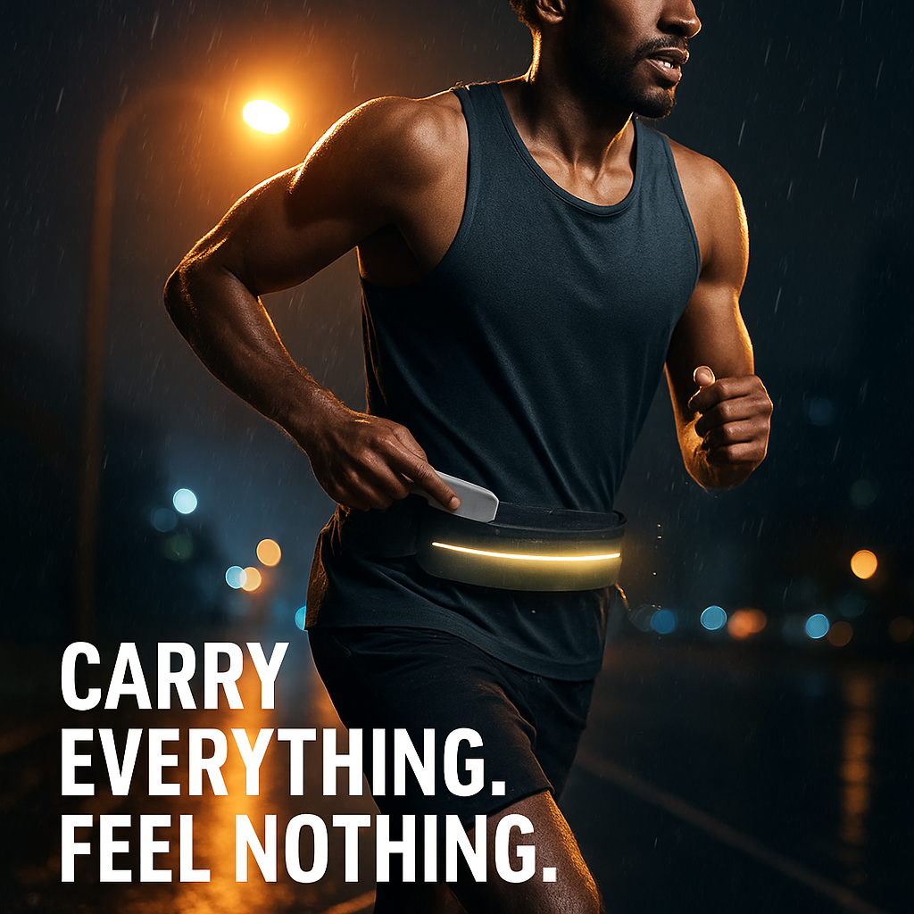 Riñonera deportiva impermeable: ajustable y segura para correr
