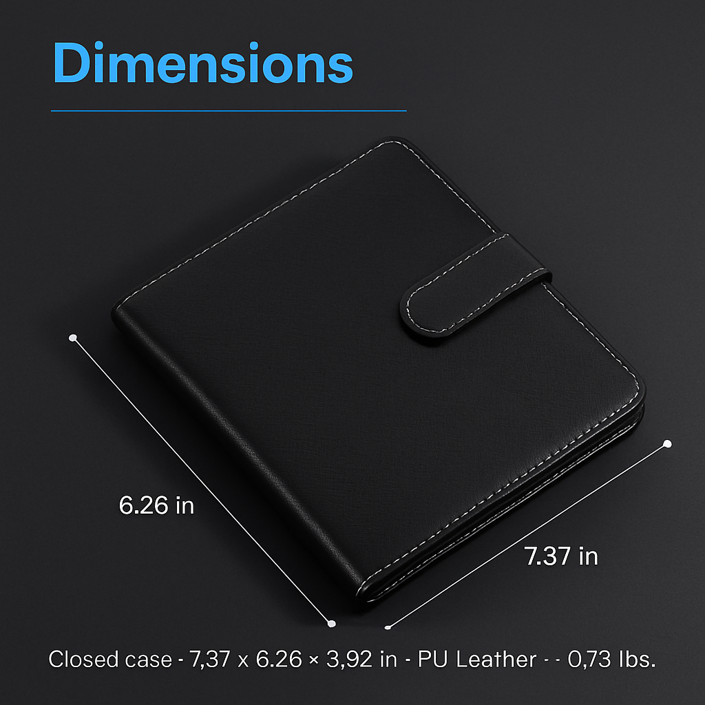 7.9in Keyboard Case for Tablet with PU Leather Back Stand