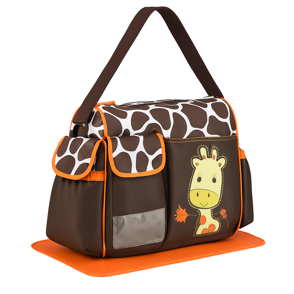 Mummy Diaper Bag with Wipeable Changing Pad, Travel Tote