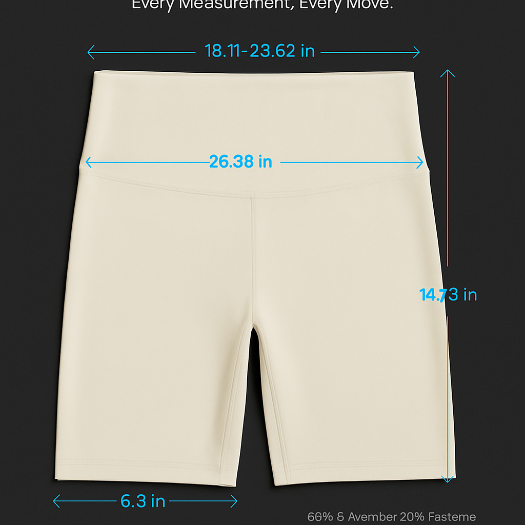 High-Waist Biker Shorts with Tummy Control for Workouts