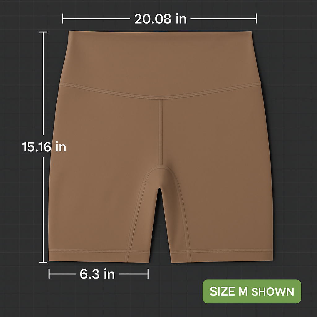 High-Waist Biker Shorts with Tummy Control for Workouts