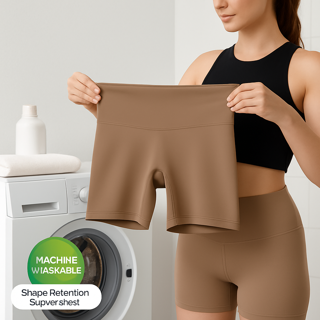 High-Waist Biker Shorts with Tummy Control for Workouts