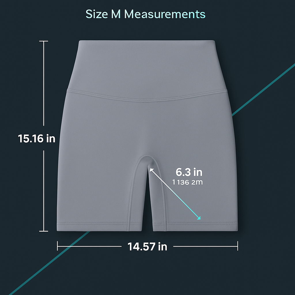 High-Waist Biker Shorts with Tummy Control for Workouts
