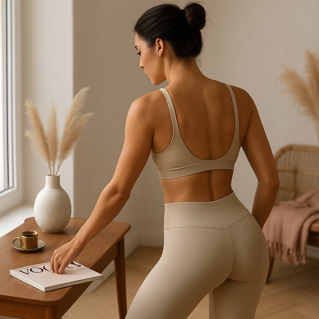 Sujetador deportivo con escote en V profundo para mujer para gimnasio - Comodidad de bajo impacto