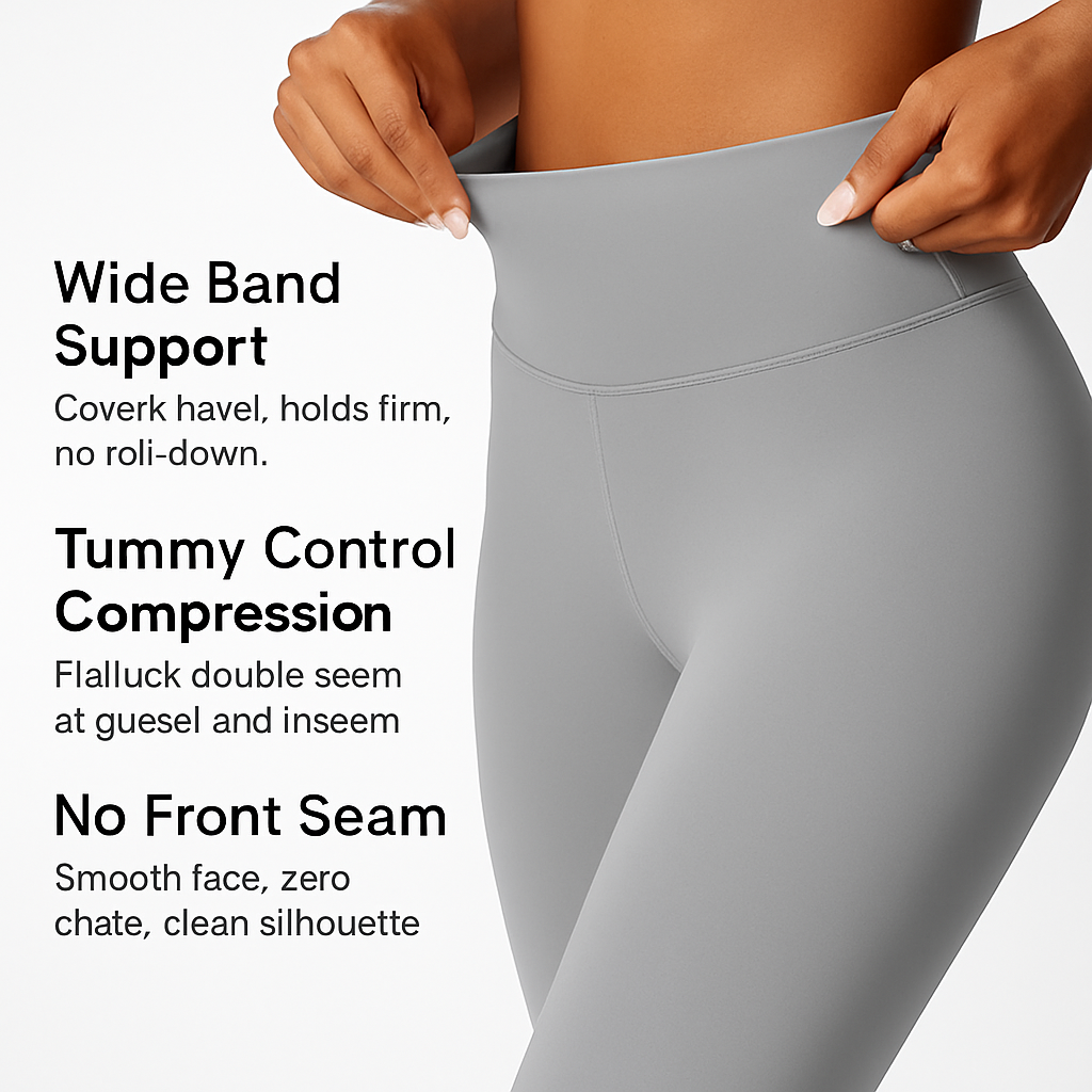 Leggings de talle alto para mujer con control de abdomen