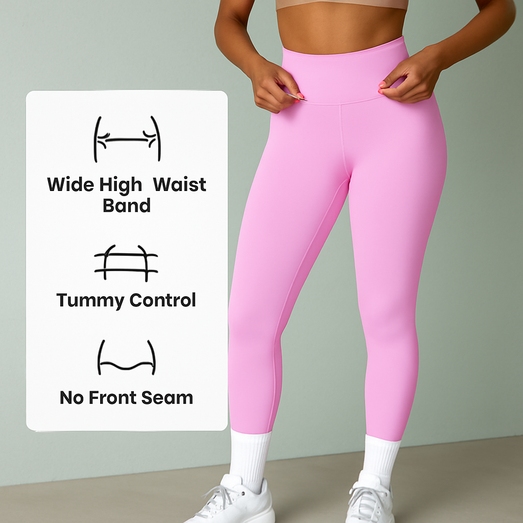 Leggings de talle alto para mujer con control de abdomen