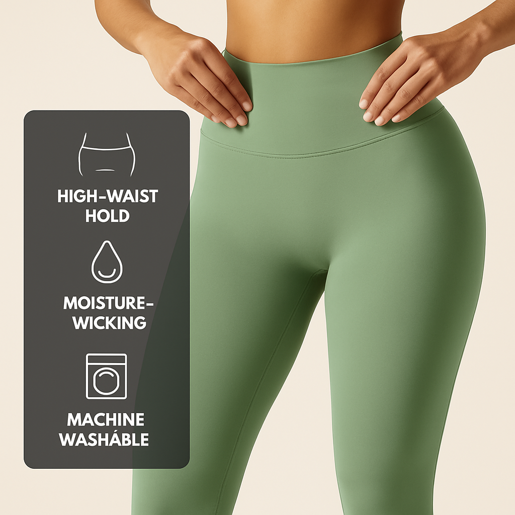 Leggings de talle alto para mujer con control de abdomen