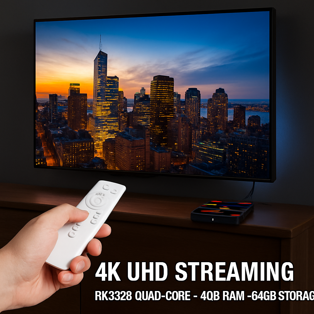Android TV Box H96 Max+ para streaming rápido