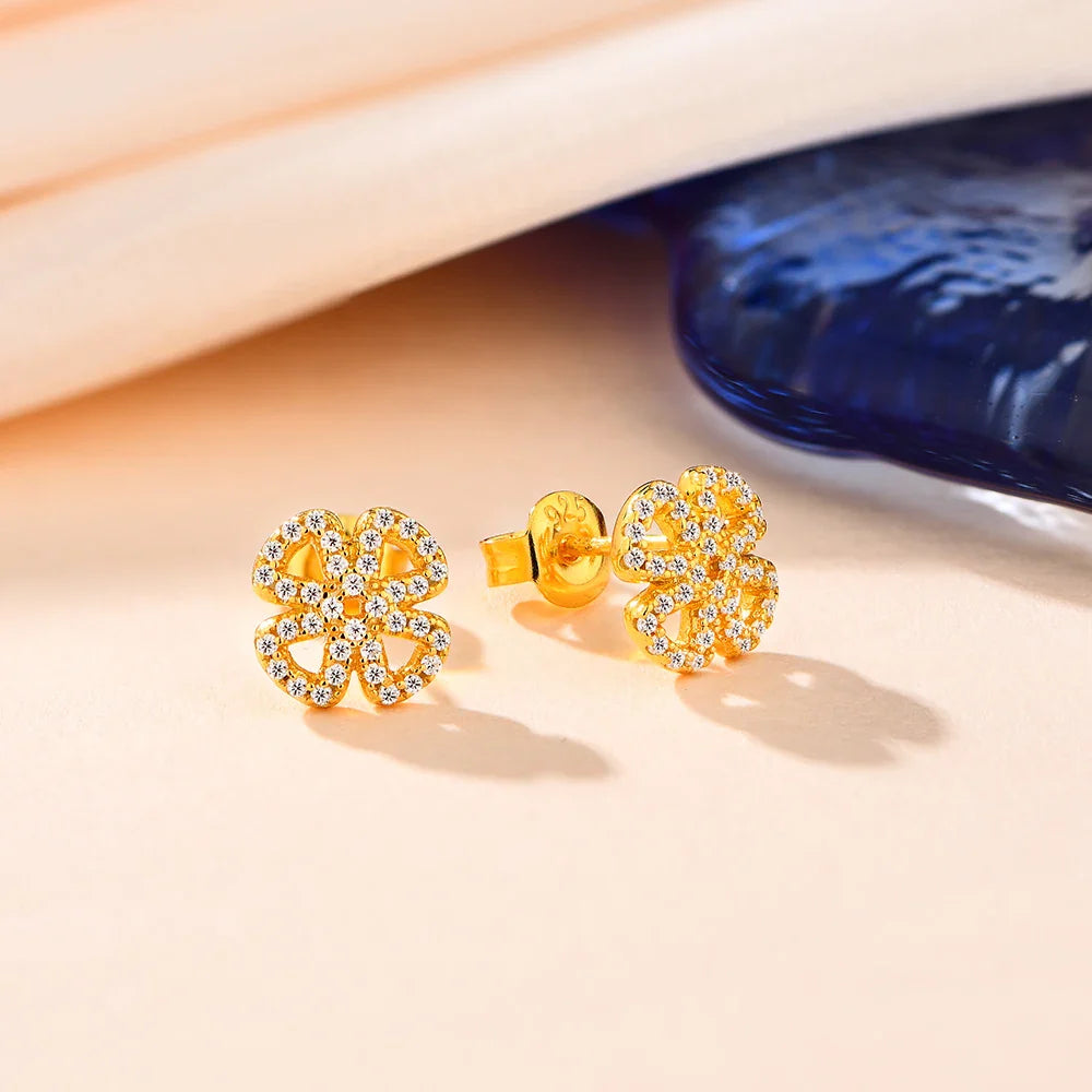 Moissanite D Color Solitaire Stud Earrings 925 Sterling Silver For Women Gift