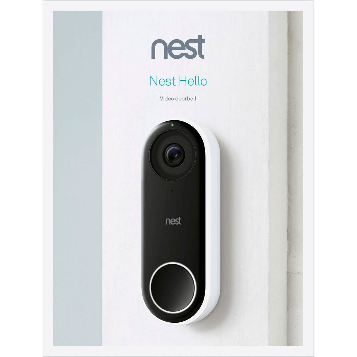 Google - Nest Hello Smart Wi-Fi Video Doorbell