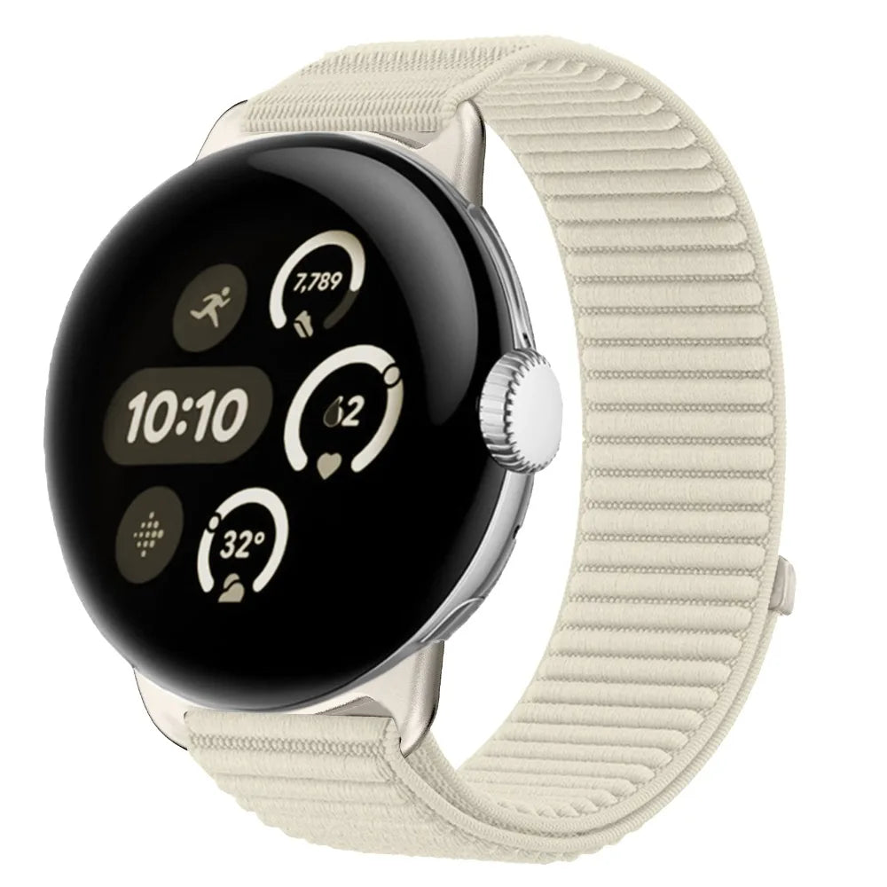 Google Pixel Watch 1 2 3 4 41mm 45mm Nylon Band-Breathable