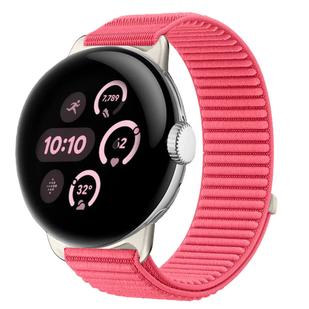 Google Pixel Watch 1 2 3 4 41mm 45mm Nylon Band-Breathable