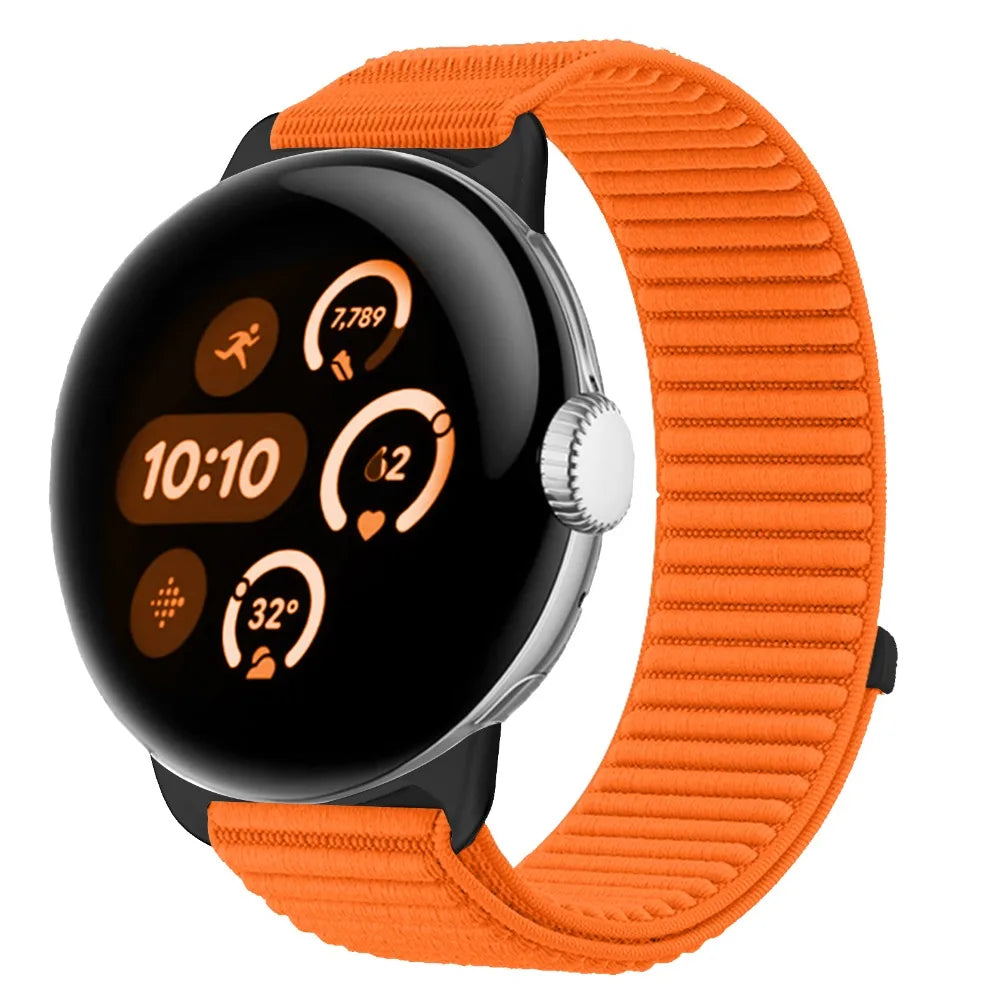 Google Pixel Watch 1 2 3 4 41mm 45mm Nylon Band-Breathable