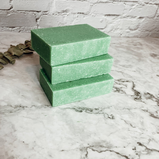 Green Tea Verbena Sea Salt Scrub - Citrus Exfoliating Body Soap