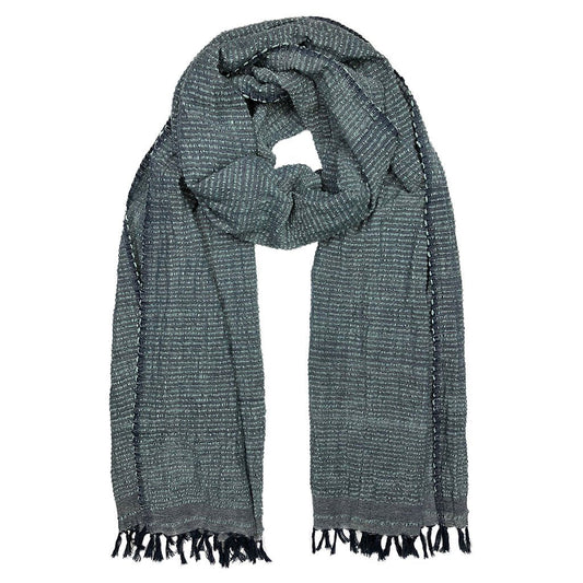Handwoven Ethiopian Cotton Stripe Wrap Scarf Oversized