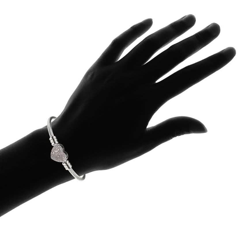 Pulsera con Inicial y Corazón Hipoalergénica y Ajustable