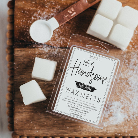 Tuberose Soy Wax Melts Premium USA Made Mens Favorite Romantic Floral Scent For Bedroom Gift
