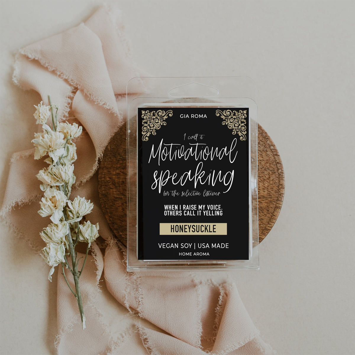 Honeysuckle Scented Candle Soy Blend Dewy Floral Fragrance Reed Diffuser Home Air Freshener