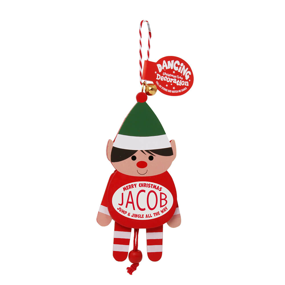 Dancing Wooden Ornament (E - J) -